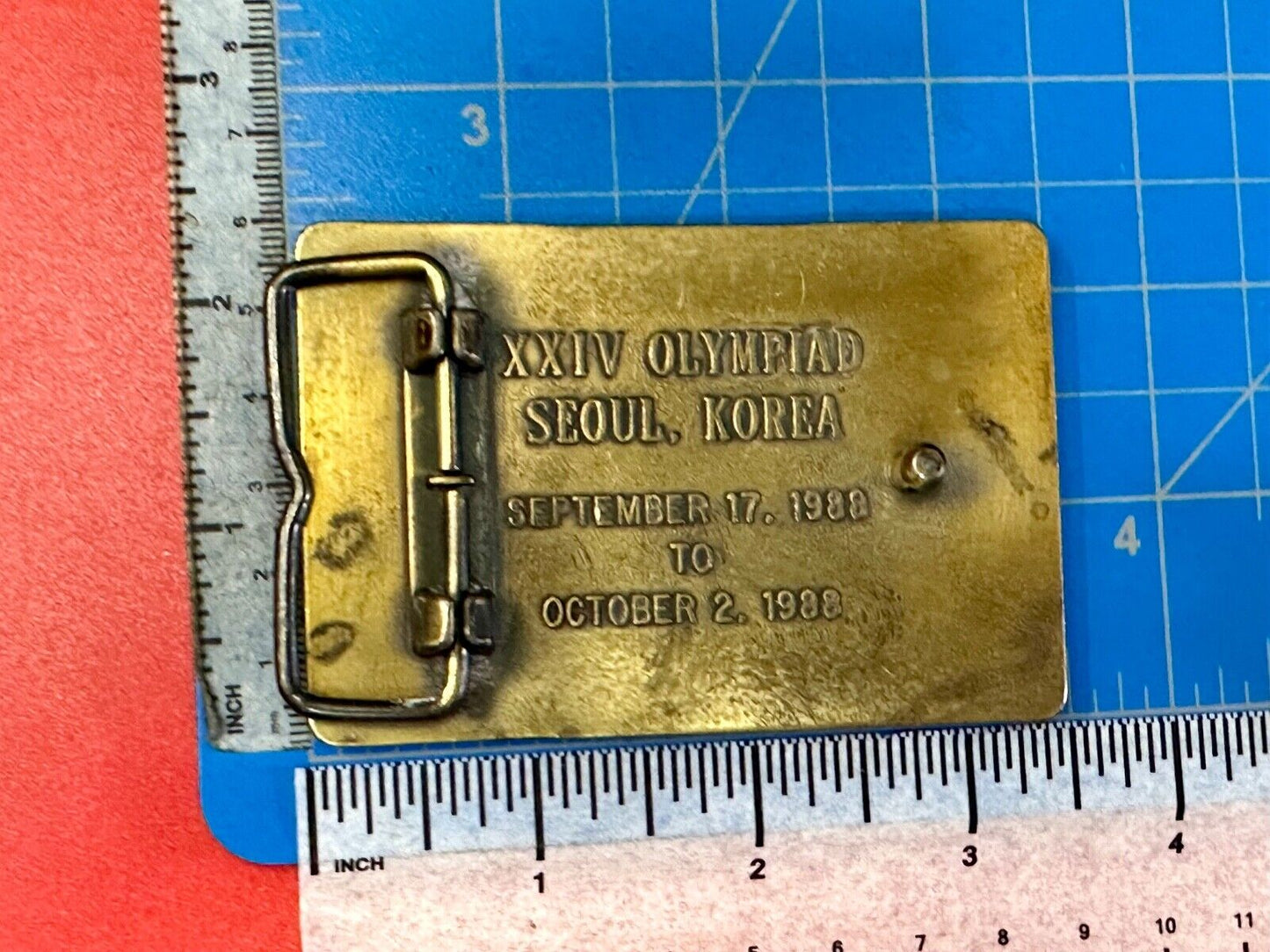 1988 US Olympics Shooting Team Vintage belt buckle