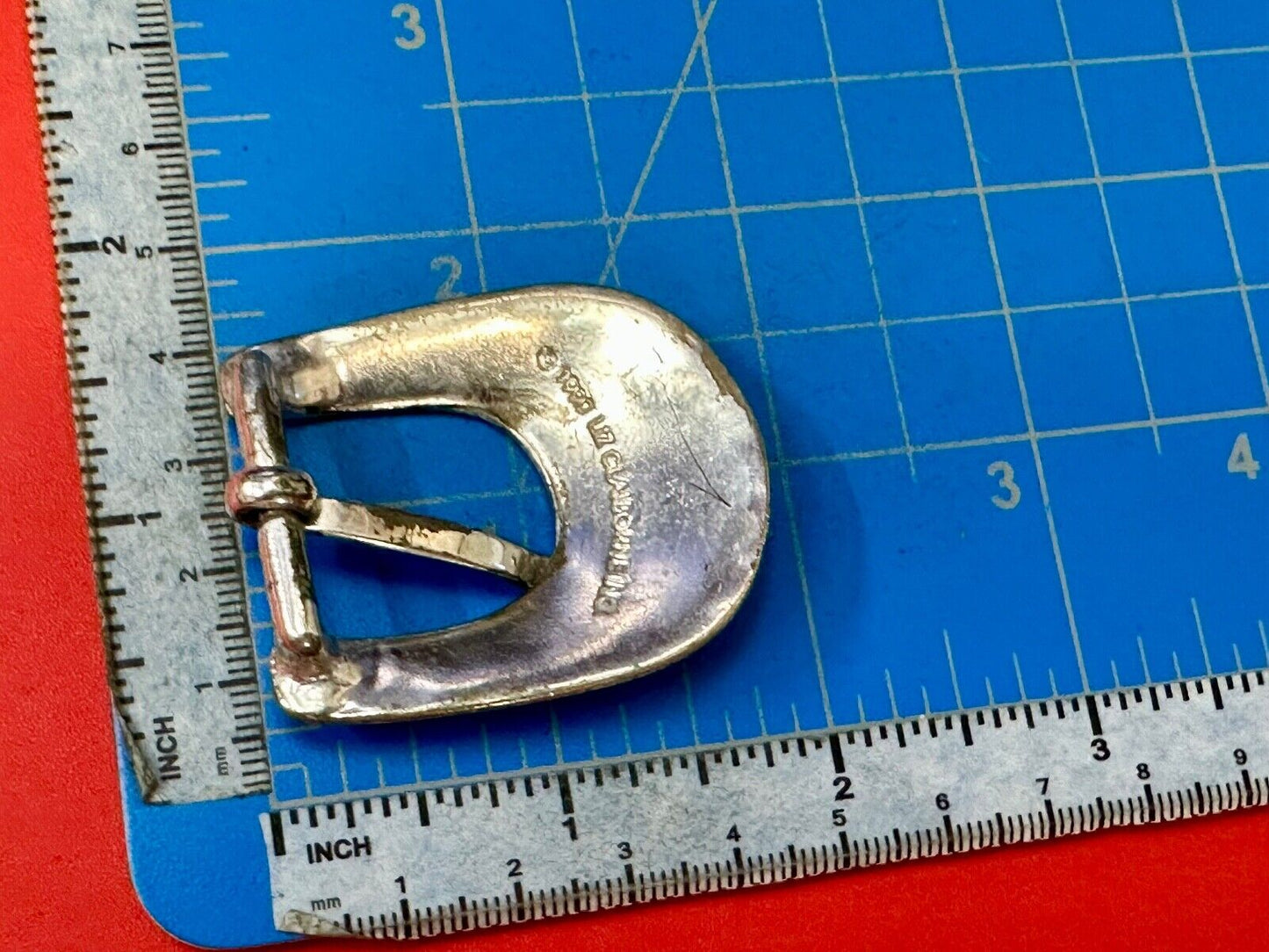 2" wide, silver tone ranger style Replacement Liz Claiborne belt buckle