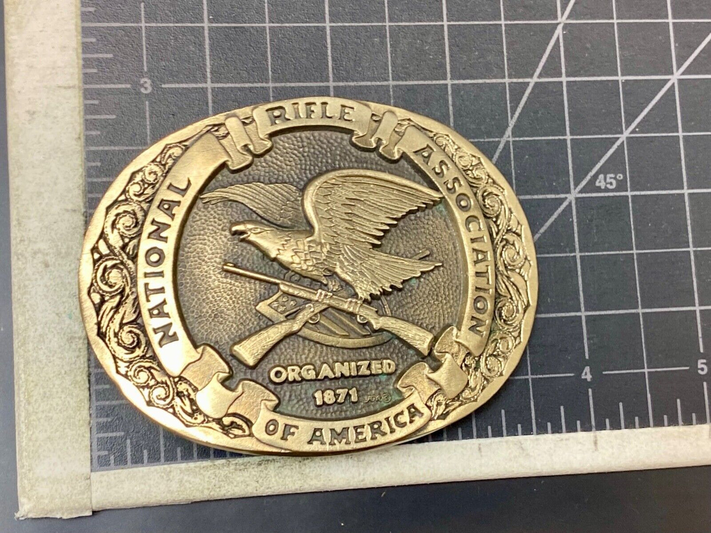 Award Design Medals - National Rifle Assn. Gun Rights 2nd amendment Belt Buckle