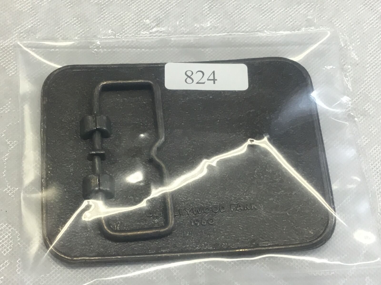 VINTAGE JUNE 15TH 1980 WALK OF FAME HOLLYWOOD PARK HORSE GOLD TONE BELT BUCKLE