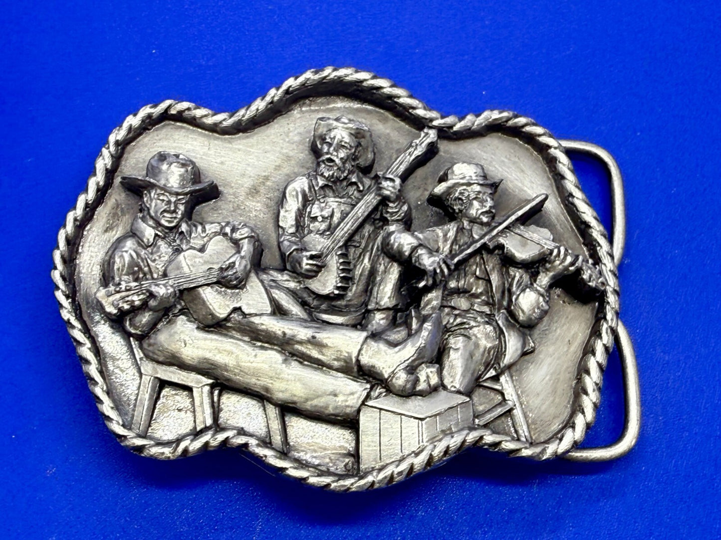 American Country Bluegrass Music Commemorate Vintage 1983 Siskiyou Belt Buckle
