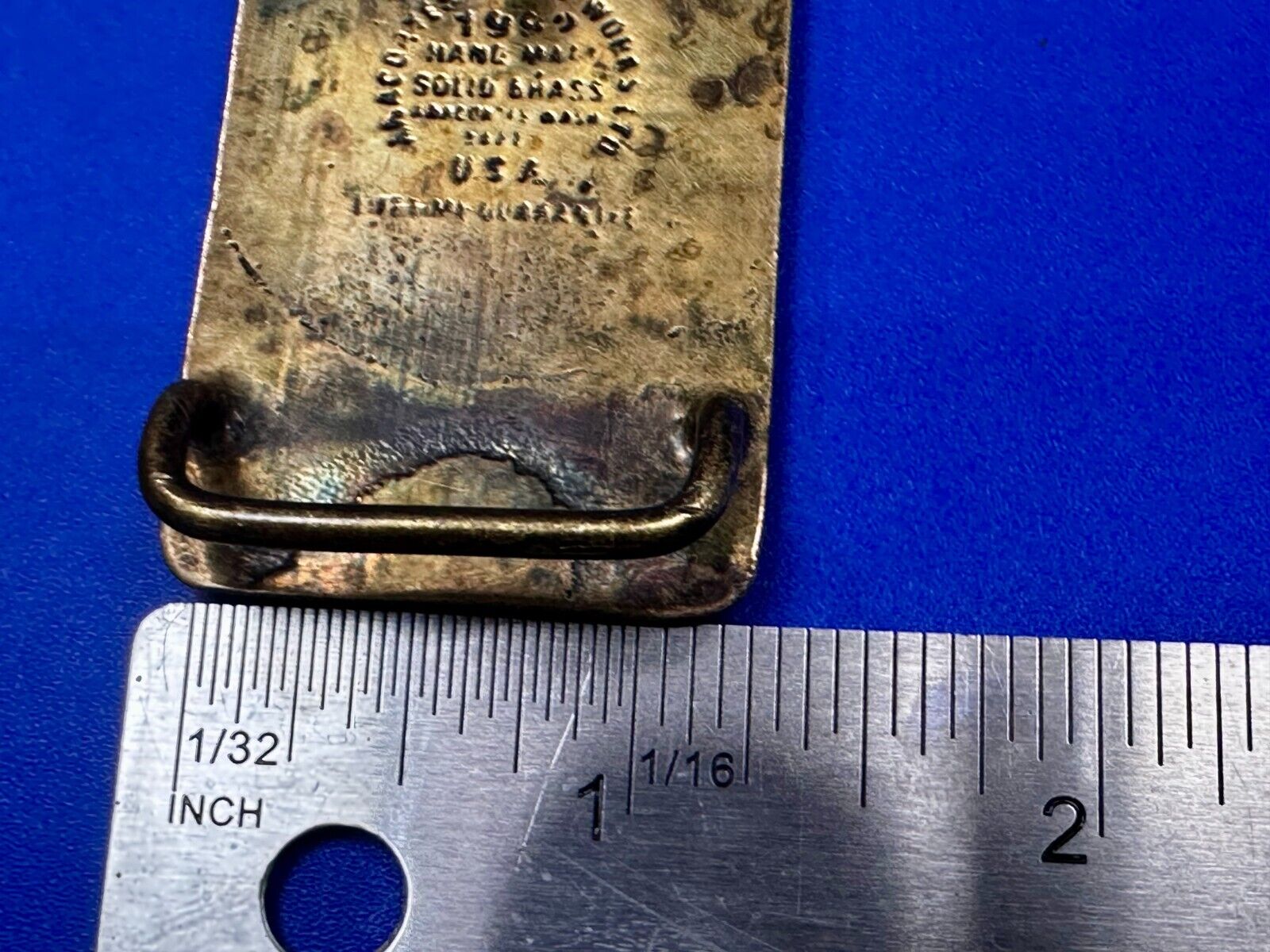 The Washington Water Power Co Spokane Solid Brass 1992 Commemorative Belt Buckle