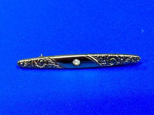 vintage Avon signed gold tone brooch pin