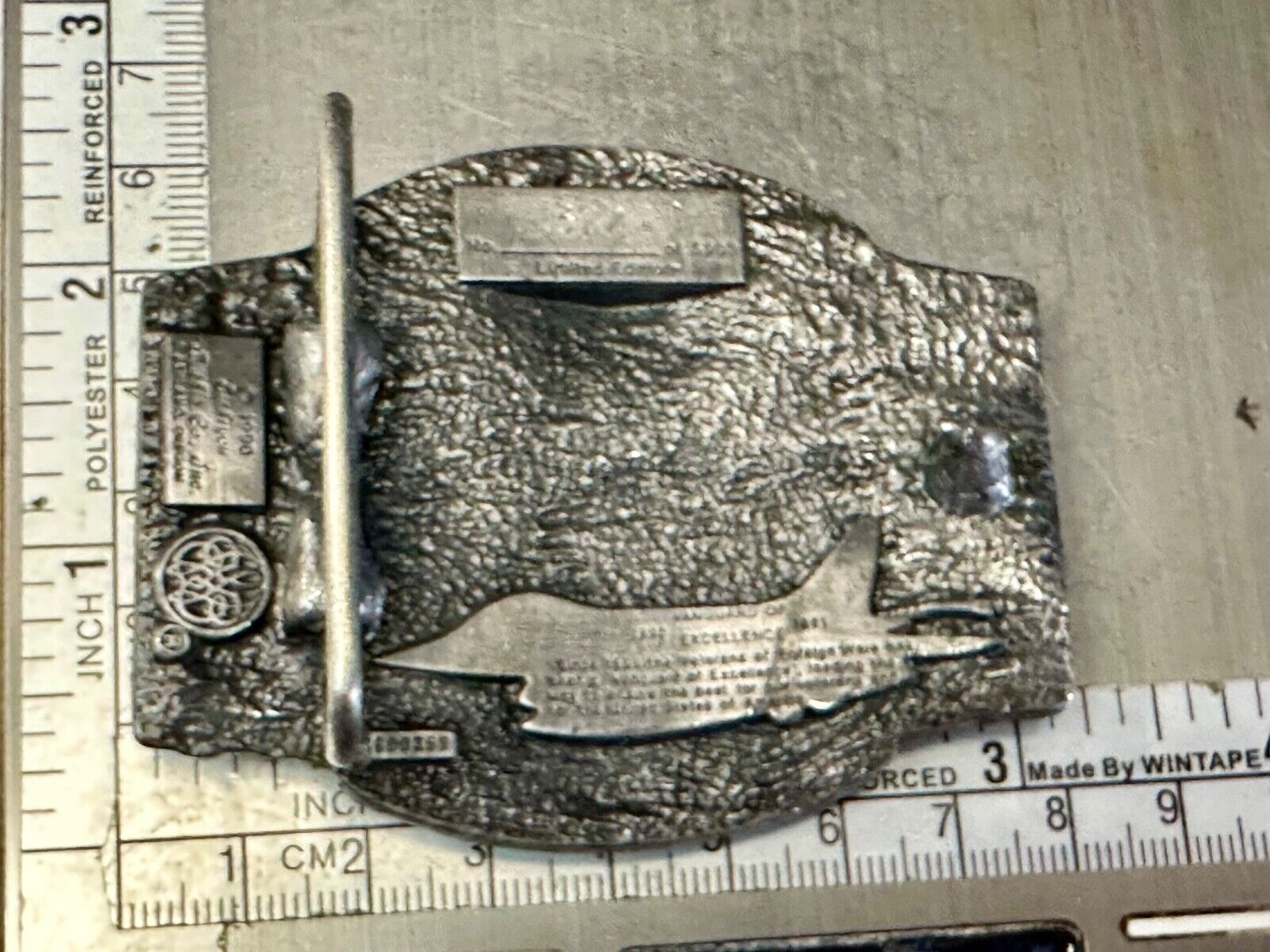 VFW Foreign Wars Veterans Vtg. Vanguard Excellence Award Siskiyou Belt Buckle