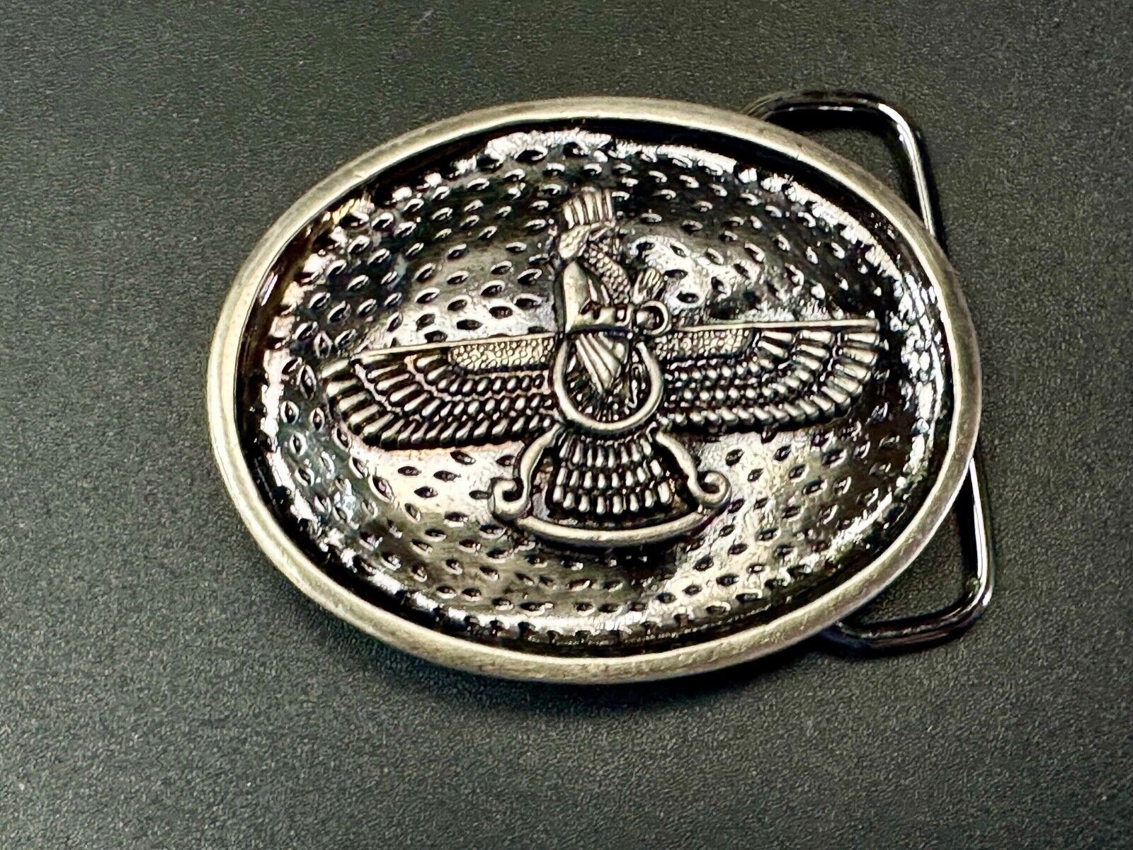 Unique King Thunderbird Wings? .  Unknown to me vintage belt buckle