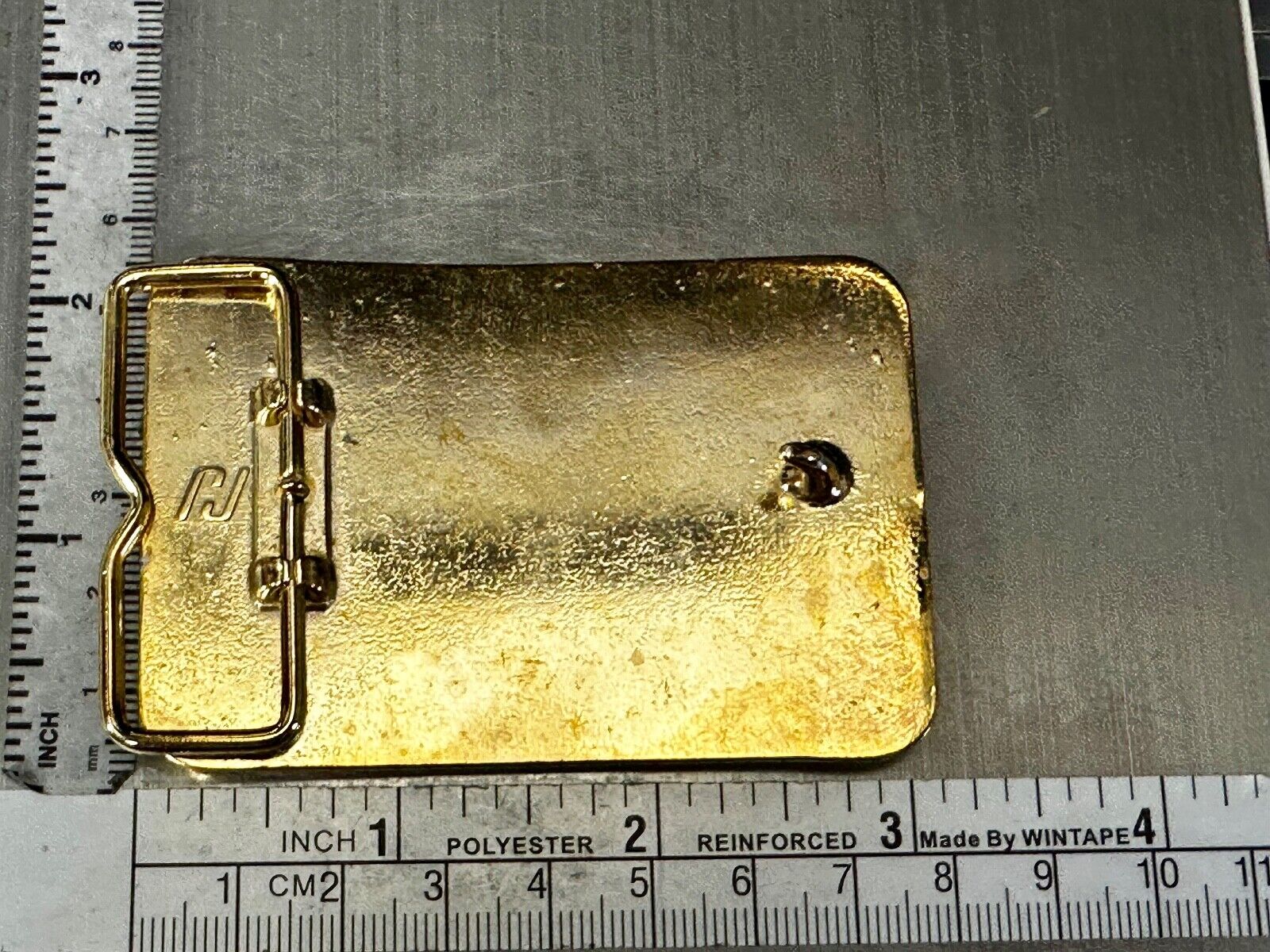 Austin Texas Distributing and Manufacturing 1987 - 1988 Gold Tone Belt Buckle