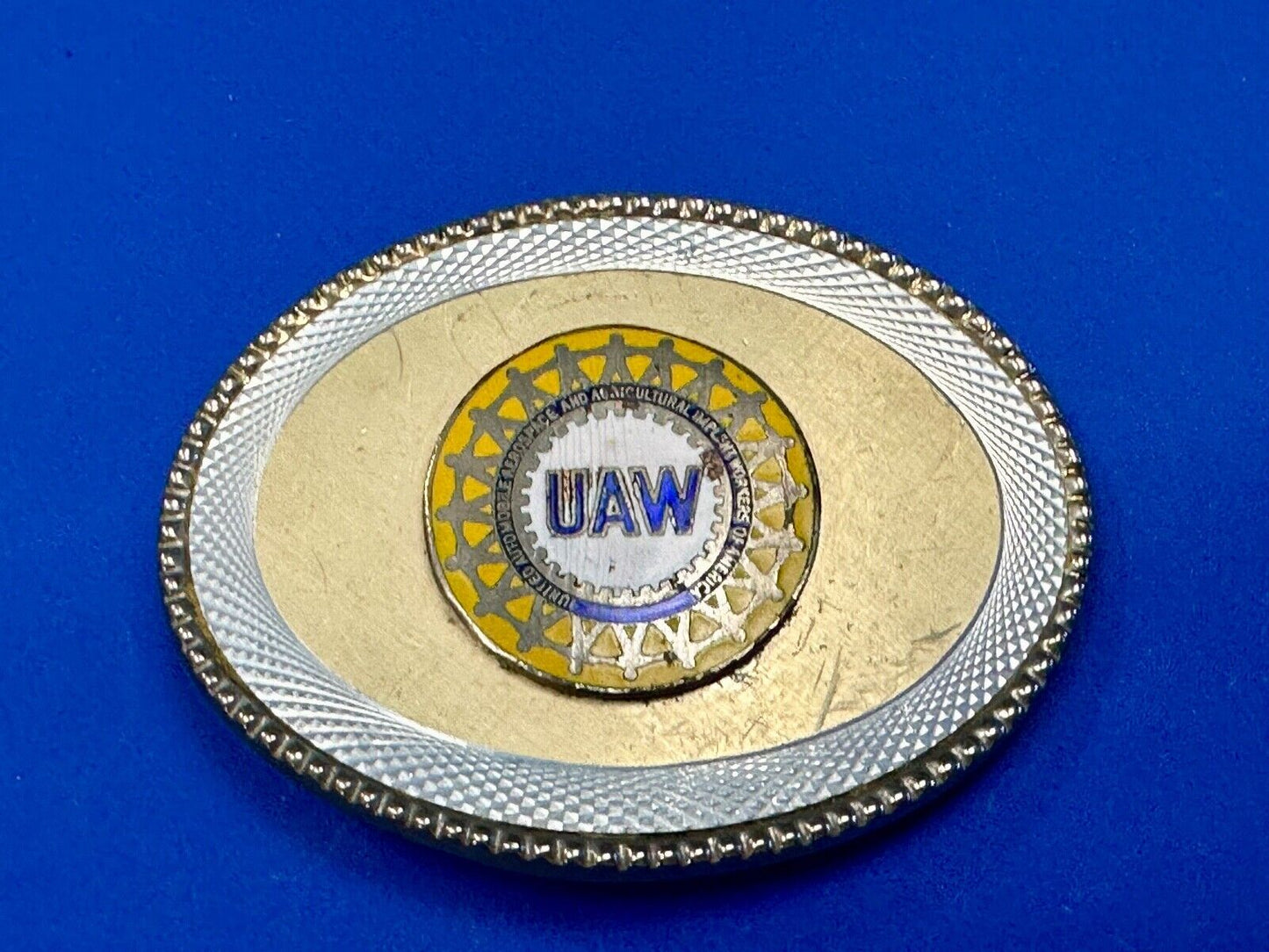 United Automobile Aerospace and Agricultural Implement Workers Belt Buckle - W