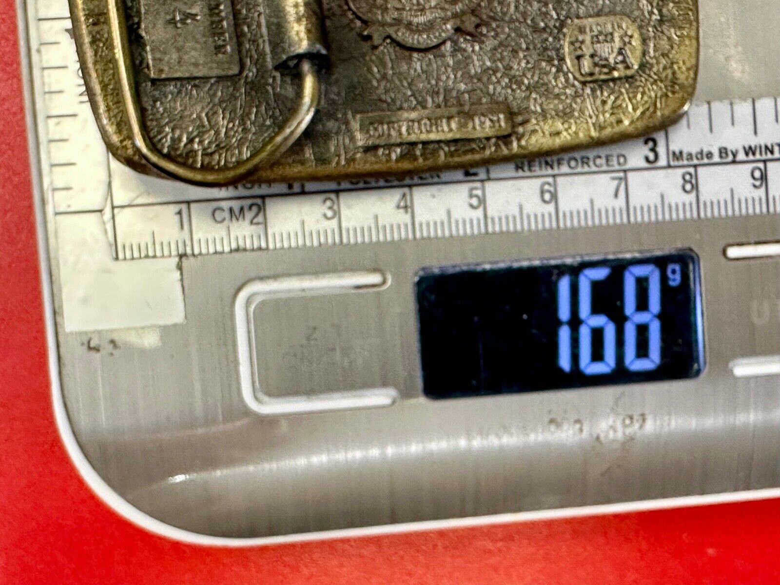 Majestic Patriotic EAGLE Vtg.  1981 The Great American belt buckle Commemorative