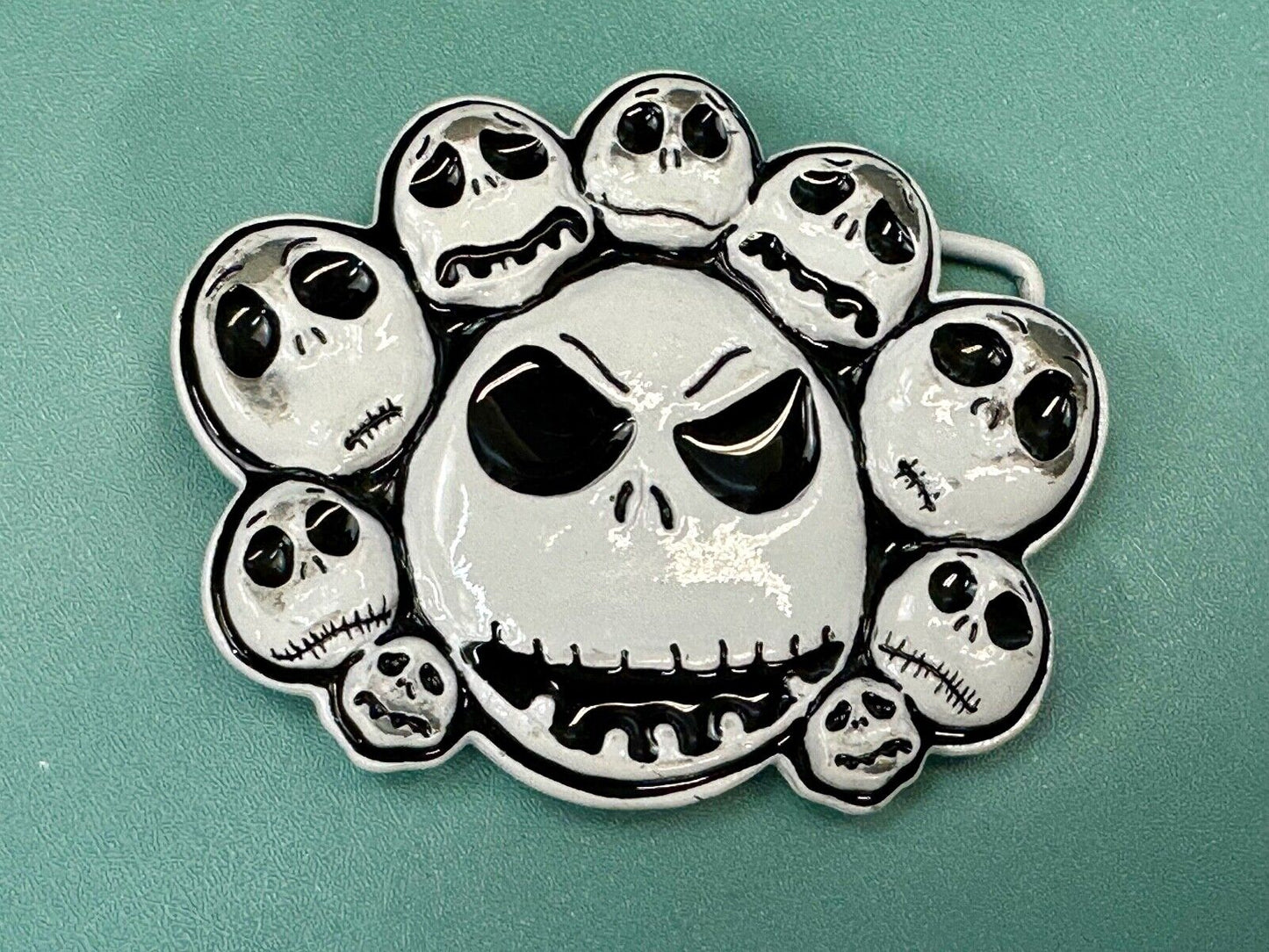 Tim Burtons The Nightmare Before Christmas Multiple Skulls belt buckle - Disney