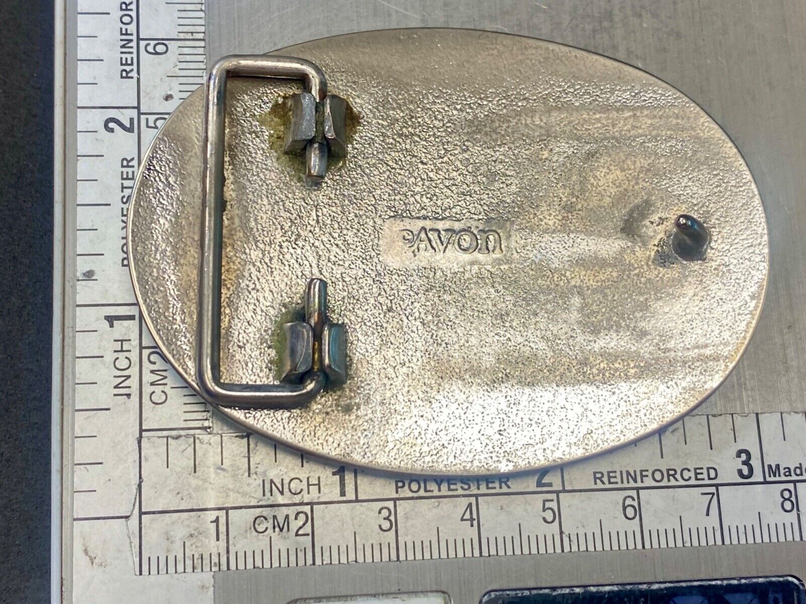 Avon Western Cowboys horse Saddle Vintage Belt Buckle - up to 1 1/2" belt