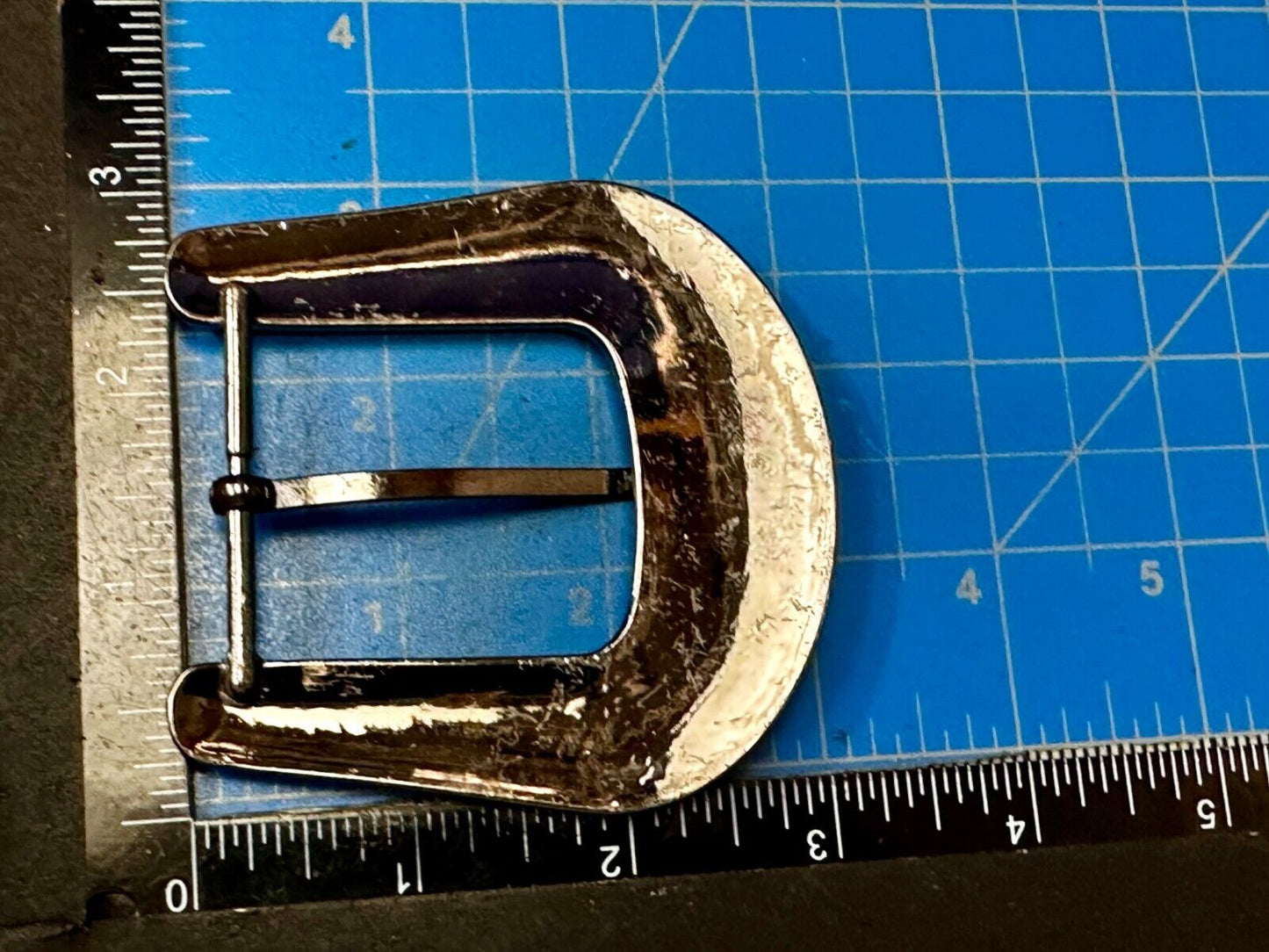 5 Lot Large Rhinestone Covered Ranger Style Gray Color NOS Western Belt Buckle