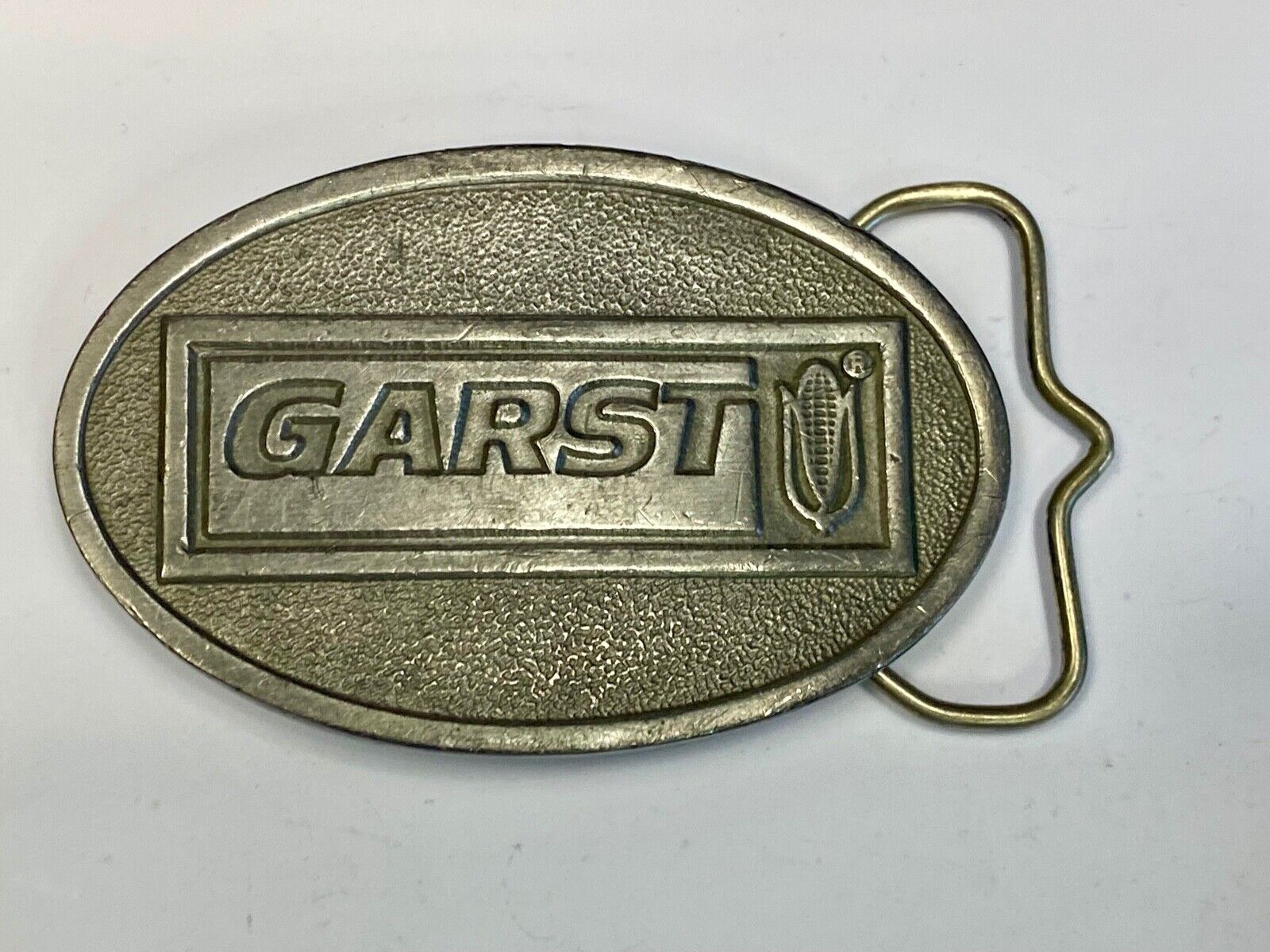 Vintage Garst Seed Belt Buckle Ffa Agriculture Farming Farm Coon Rapids Iowa
