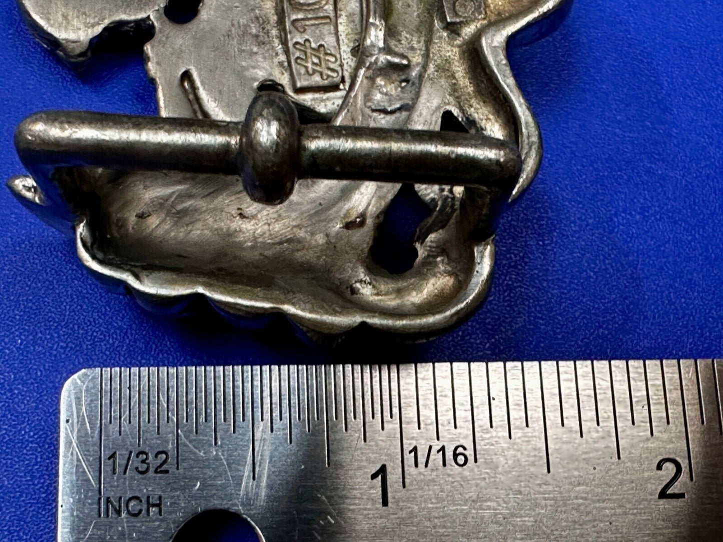 Angel Cherub Playing Flute Figural Cutout Rare Belt Buckle #1008 Vicenza