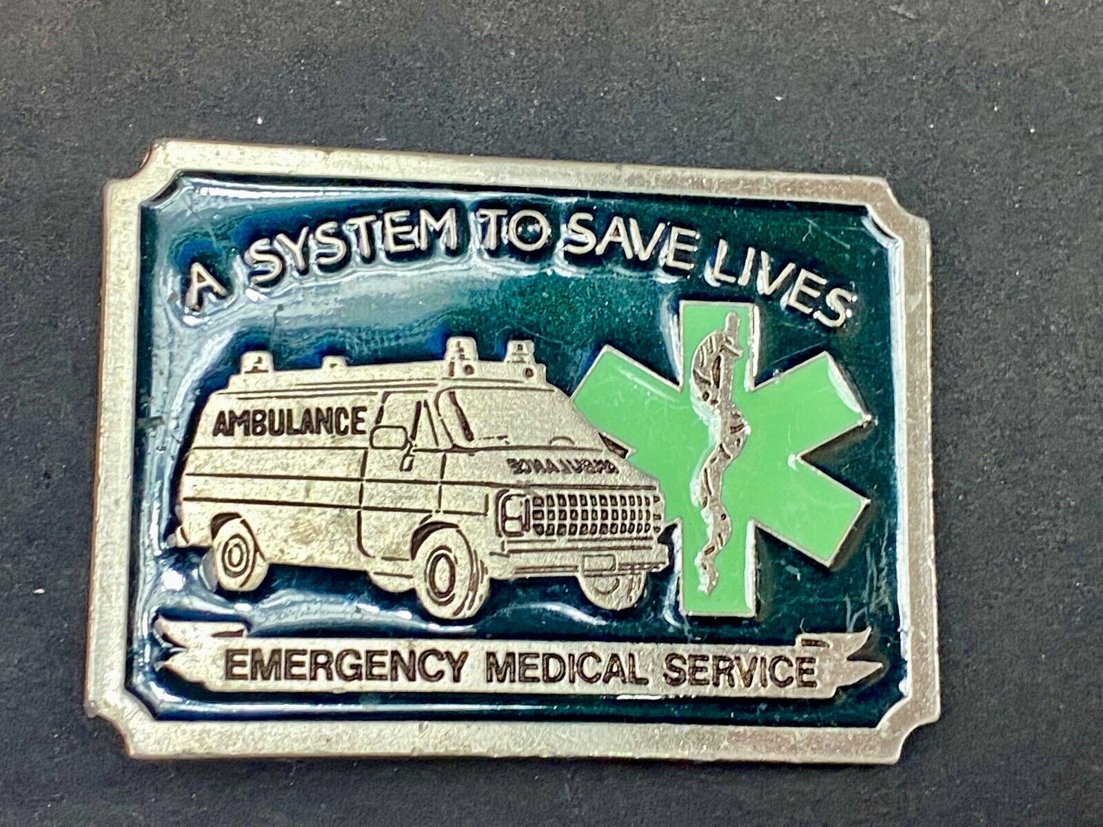 A System To Save Lives, Ems, Emergency Medical Service Belt Buckle