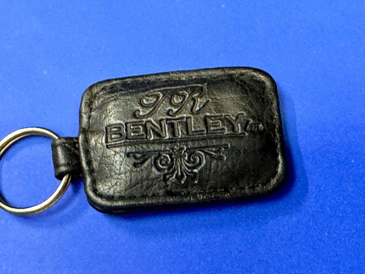 Bentley TR Soft Leather Fob Car Key Chain Ring Car Dealership Dealers Keychain