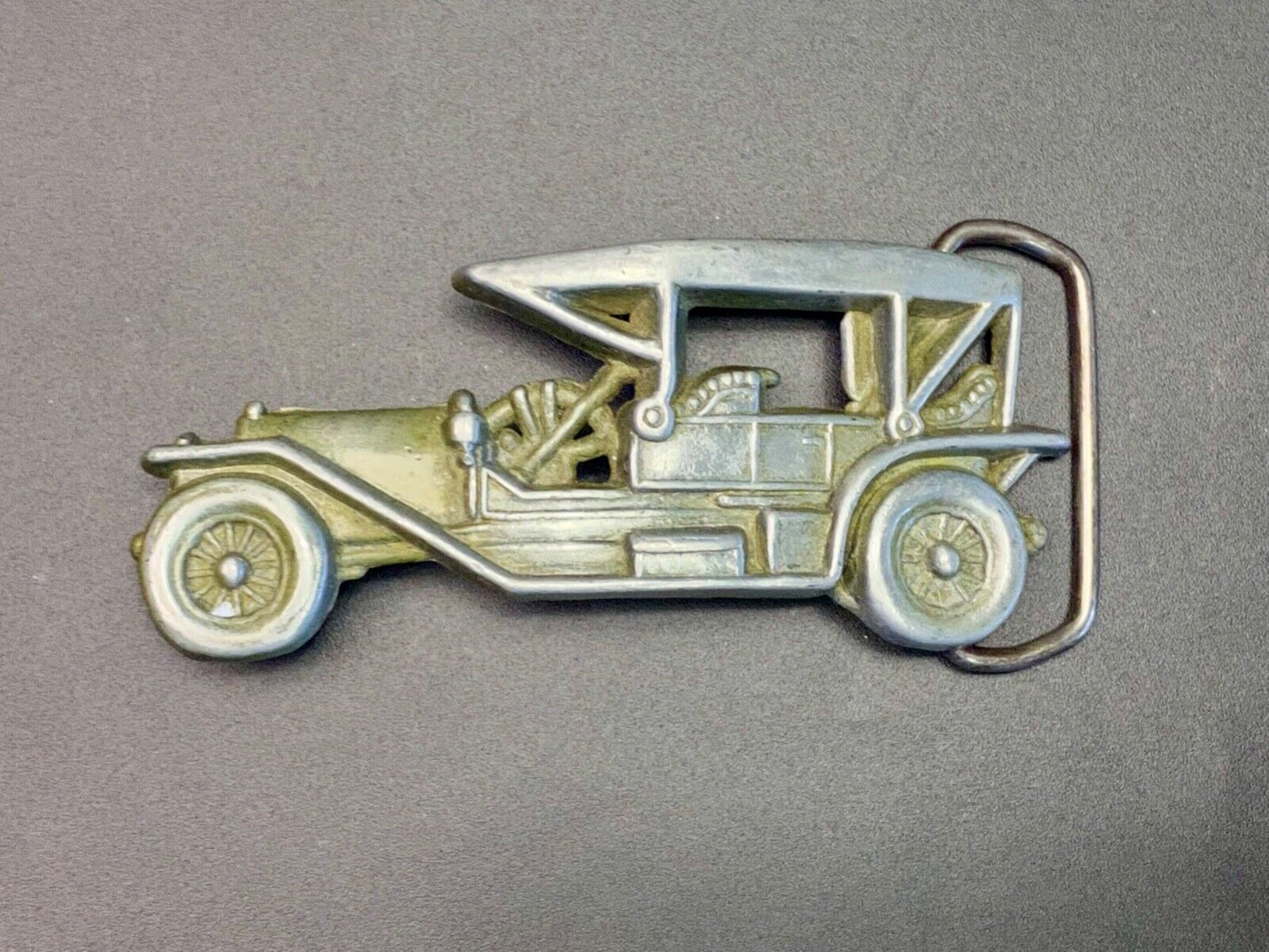 Vintage Cut Out Car - Old Time Auto Collectors Belt Buckle