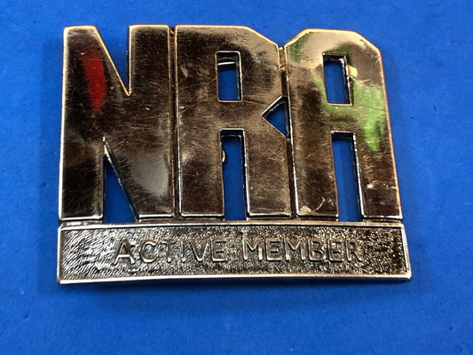90s National Rifle Association Active Member Gun Nra Belt Buckle