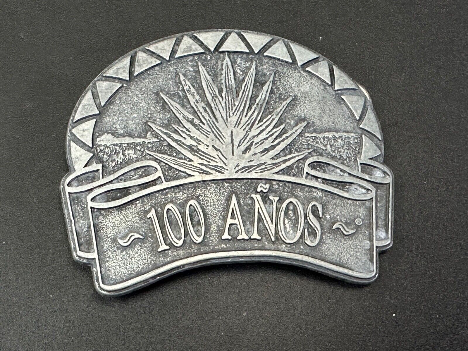 Tequila 100 Anos Tequila Brand Advertising Promo Vintage belt buckle
