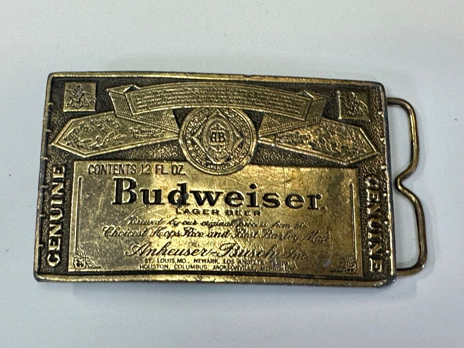 belt buckle Budweiser A-168