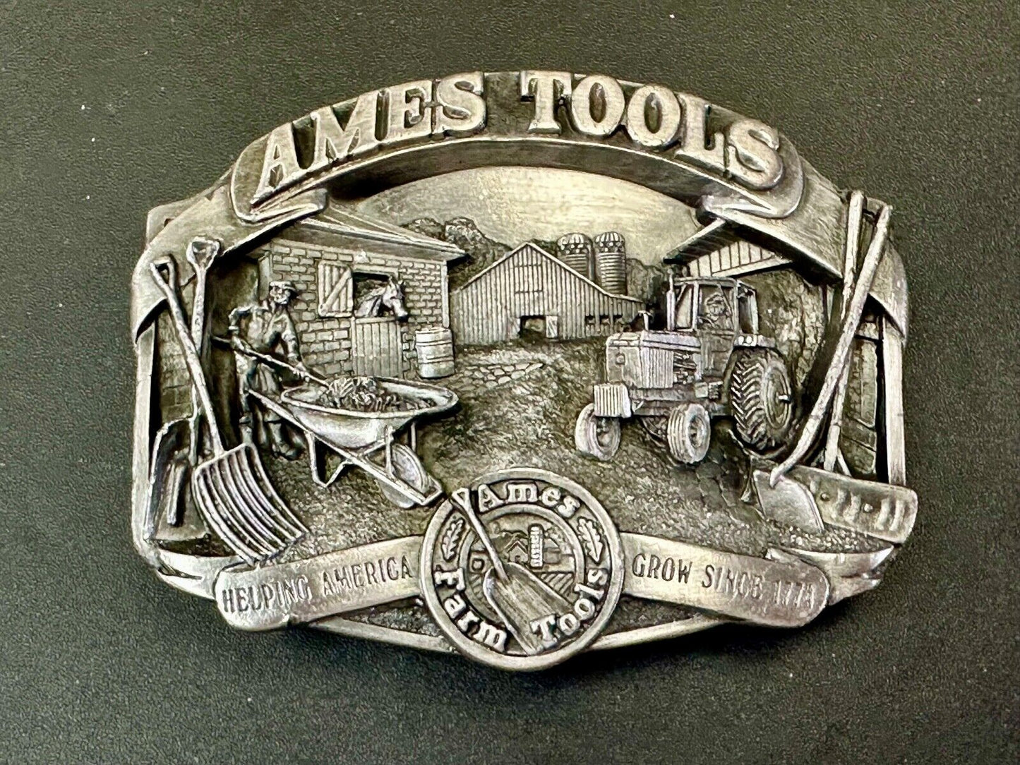 Ames Tools, helping America Grow 1989 Siskiyou Belt Buckle Lawn & garden supply
