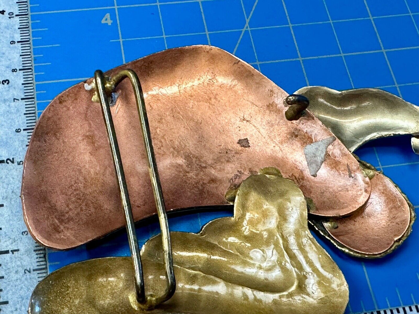 ANGLE Vintage mixed metal belt slide