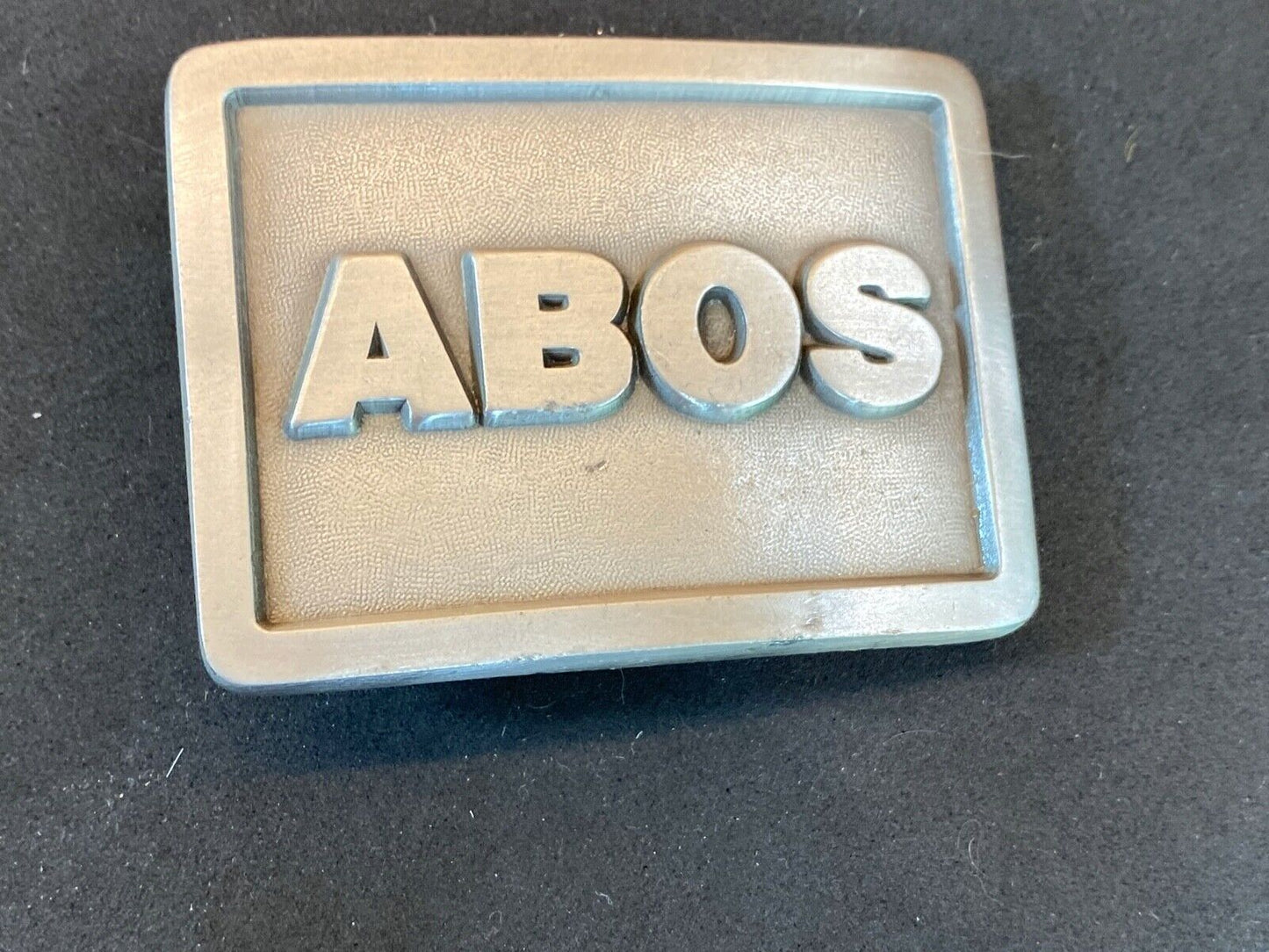 Abos American Board Of Orthopaedic Surgery? Vintage Solid Pewter Belt Buckle  - 