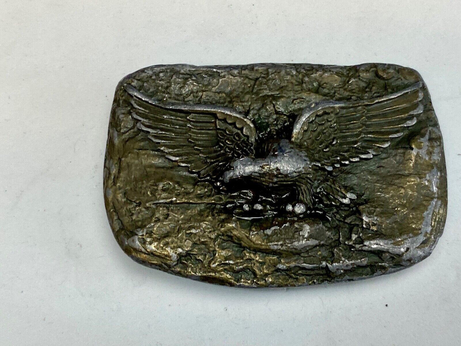 Vintage CRAFTSMAN BELT BUCKLE - AMERICAN EAGLE - Bouwerie Lane 