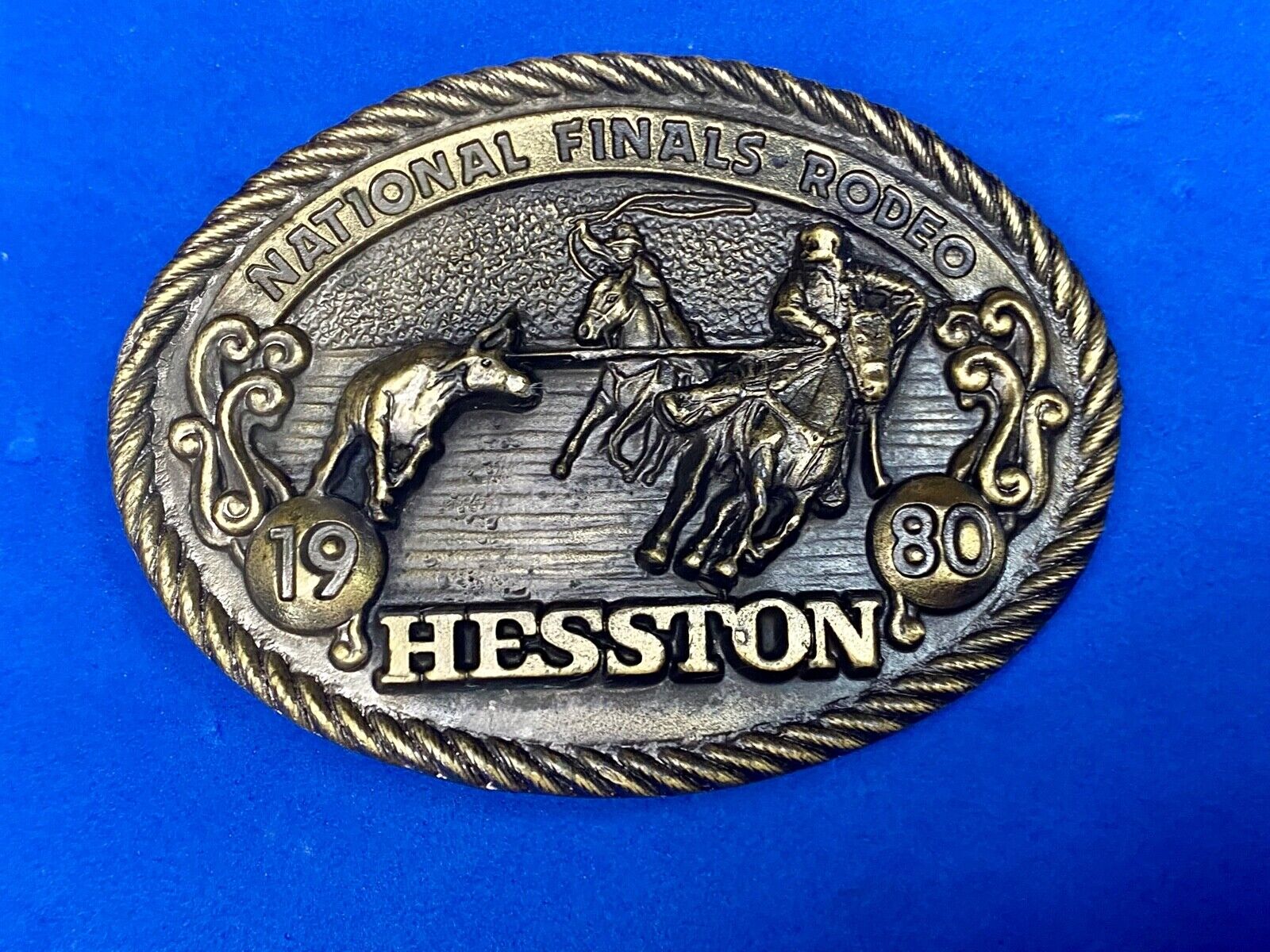 1980  Nfr Hesston Rodeo Finals, Limited Edition Collector's Belt Buckle