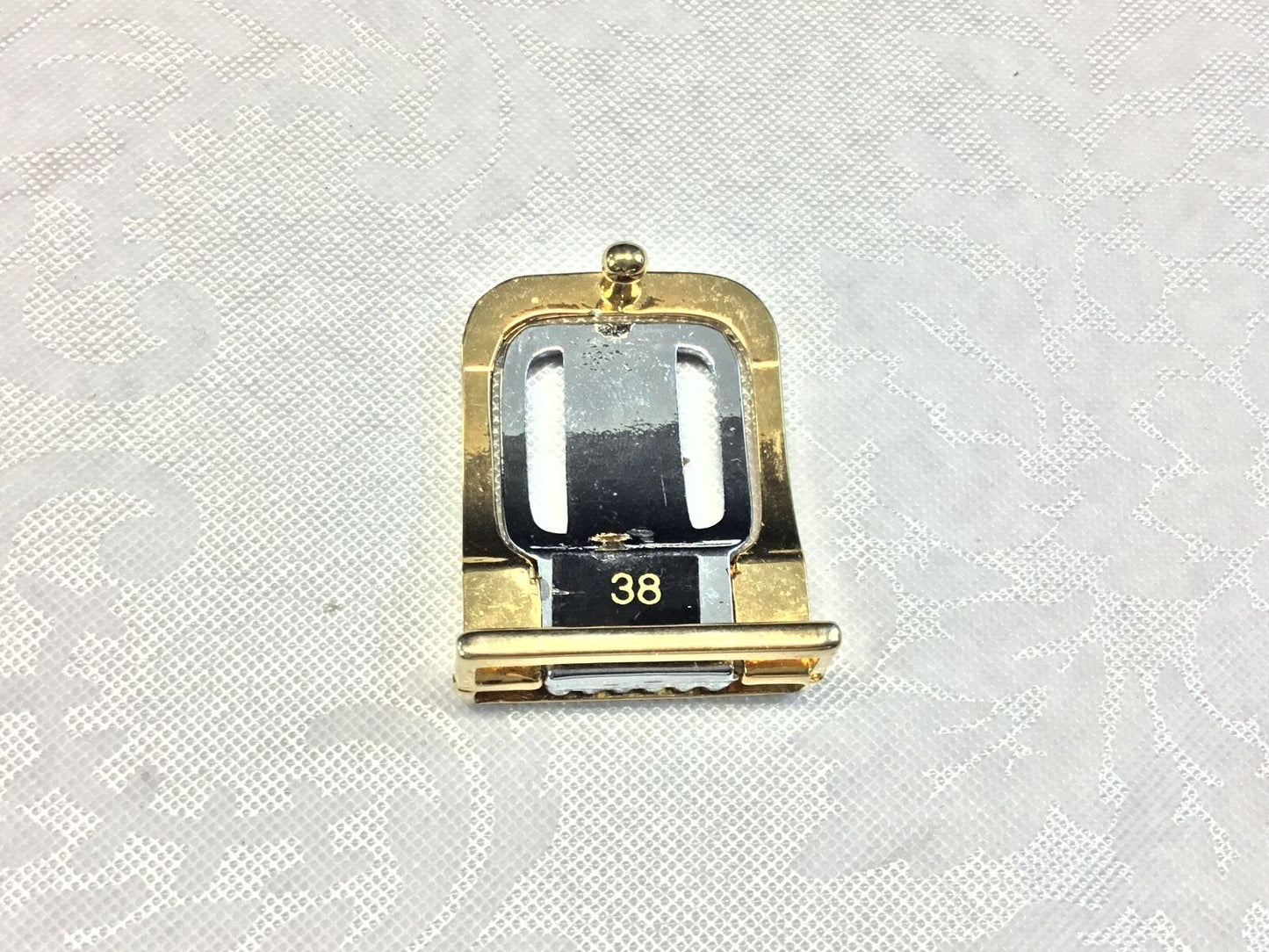 Vintage Gold and Silver Tone small dress belt buckle