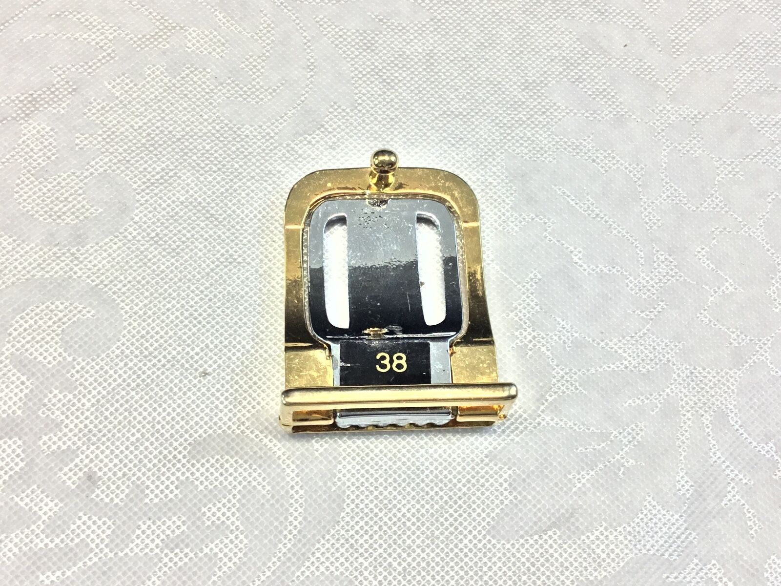 Vintage Gold and Silver Tone small dress belt buckle