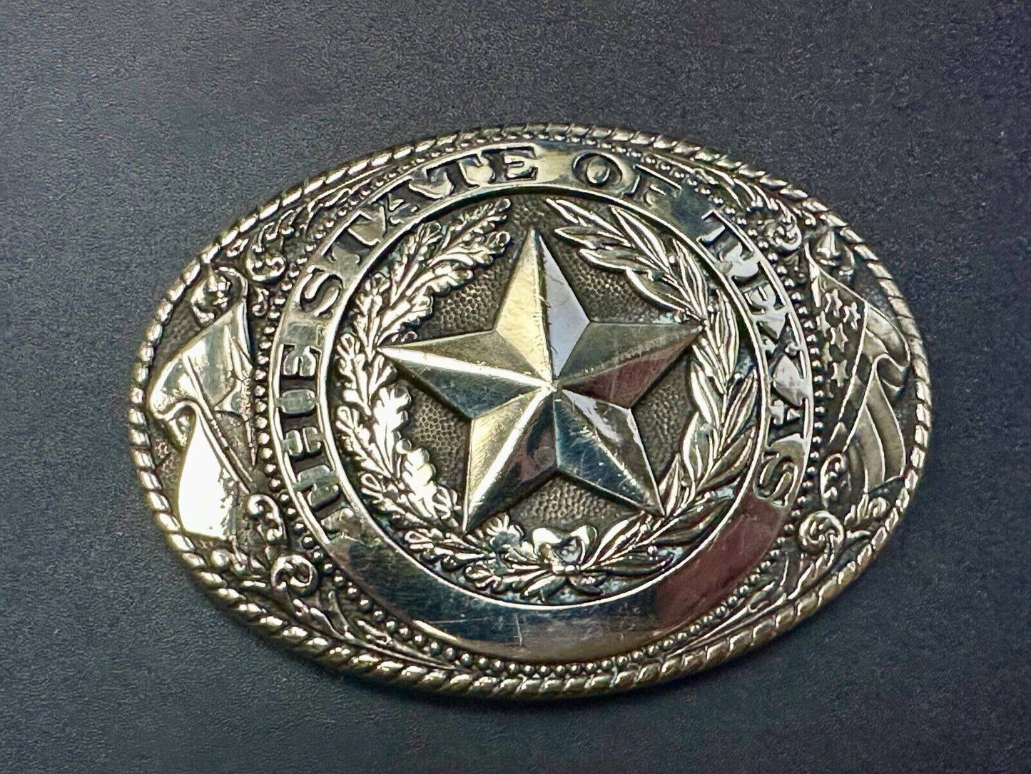 The Great State of Texas, Lone Star - Tony Lama Collection western belt buckle