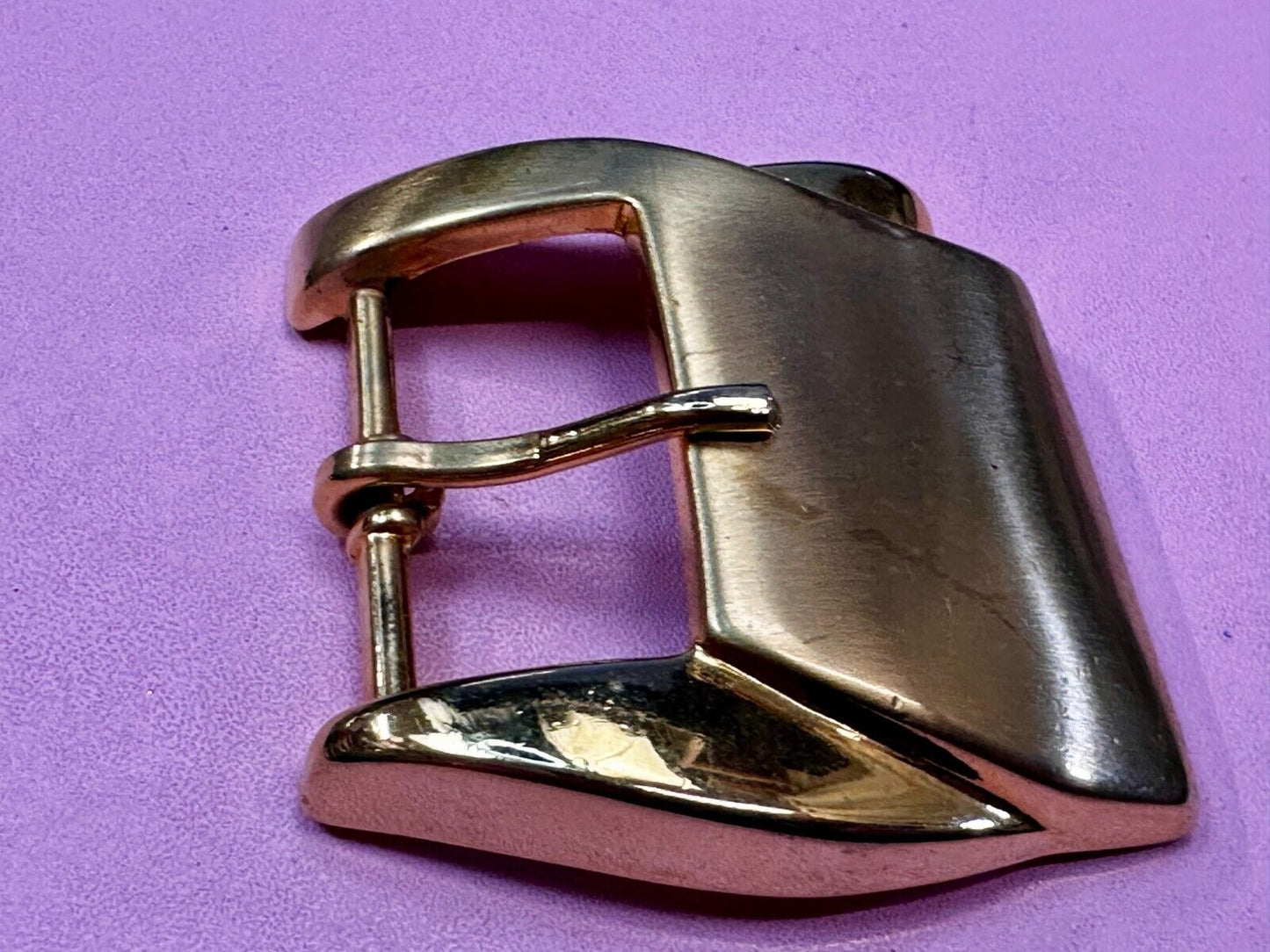 Unique Shaped Raised Gold Color Replacement Belt Buckle