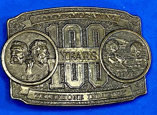 The Telephone Industry, 100 Year Commemorative Belt Buckle - Long Lines Council 