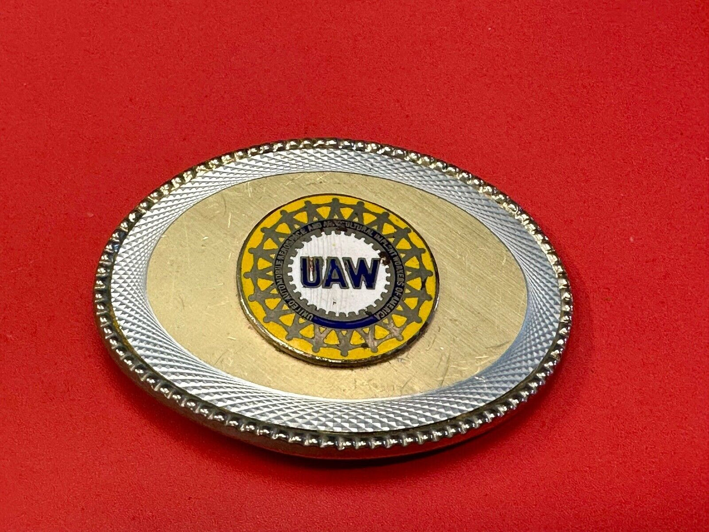 United Automobile Aerospace and Agricultural Implement Workers Belt Buckle - W