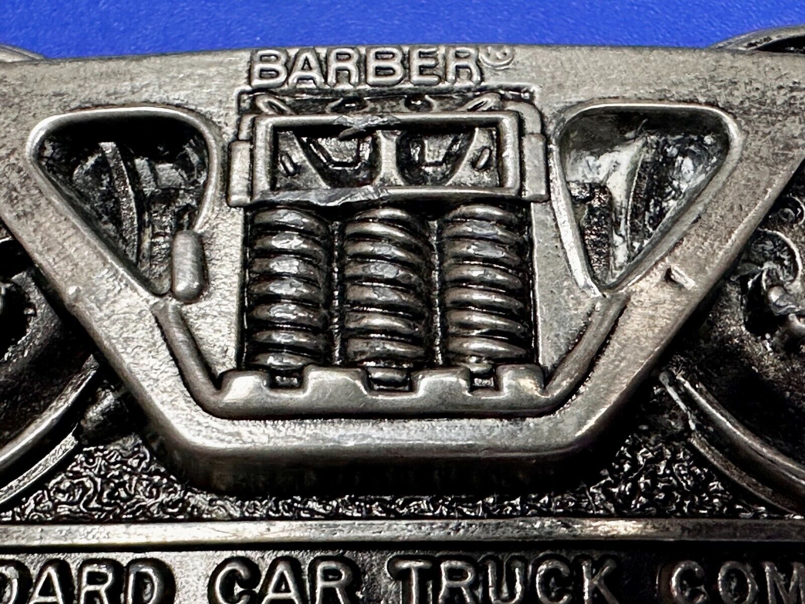 BARBER Standard Car Truck Freight Transport Company Rail Road Train Belt Buckle