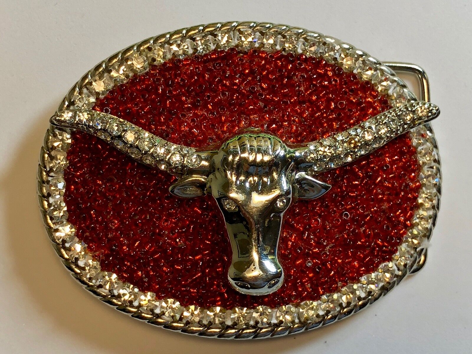 Artisan girly girls buckle and belt CHUNKY Artisan western longhorn CowGirl 