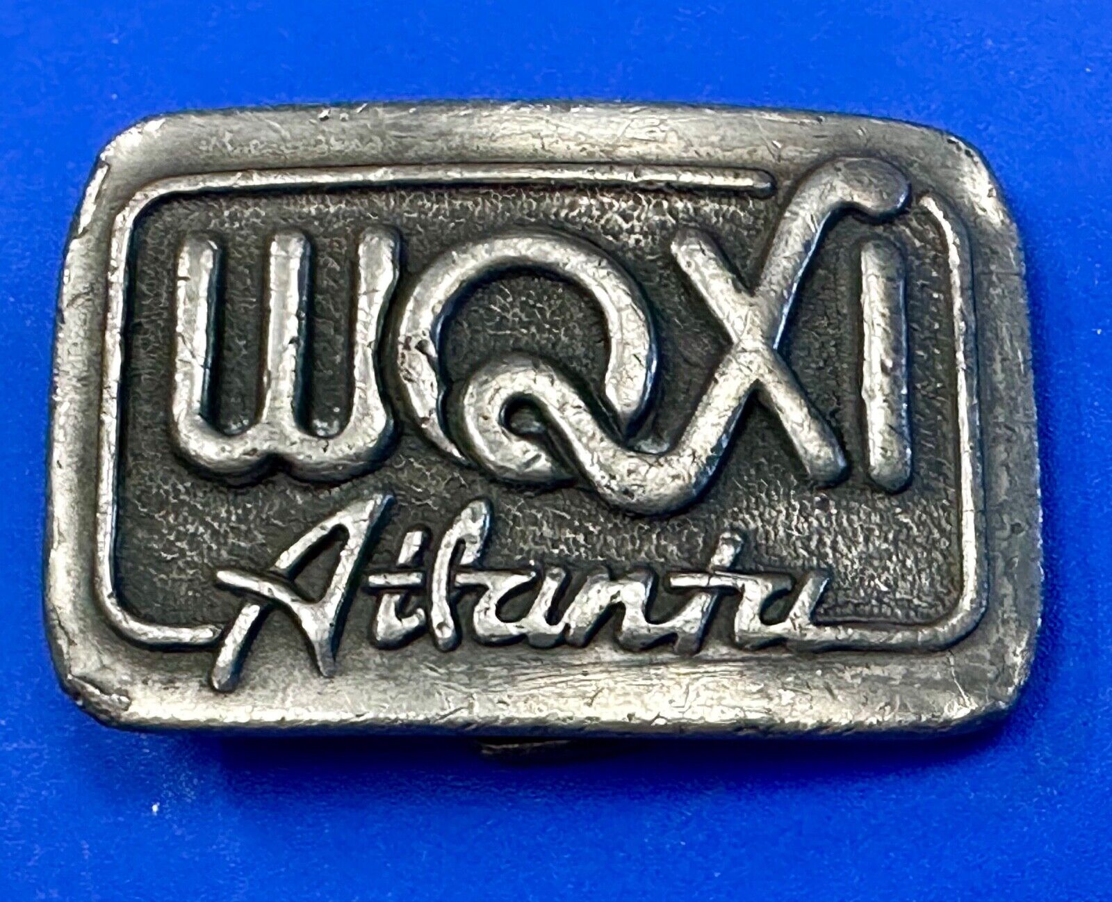 1976 WQXI ATLANTA Vintage Belt Buckle. Collectible, RADIO STATION Promo