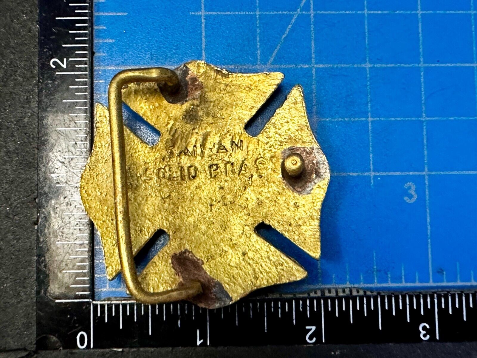 Belt Buckle fire logo