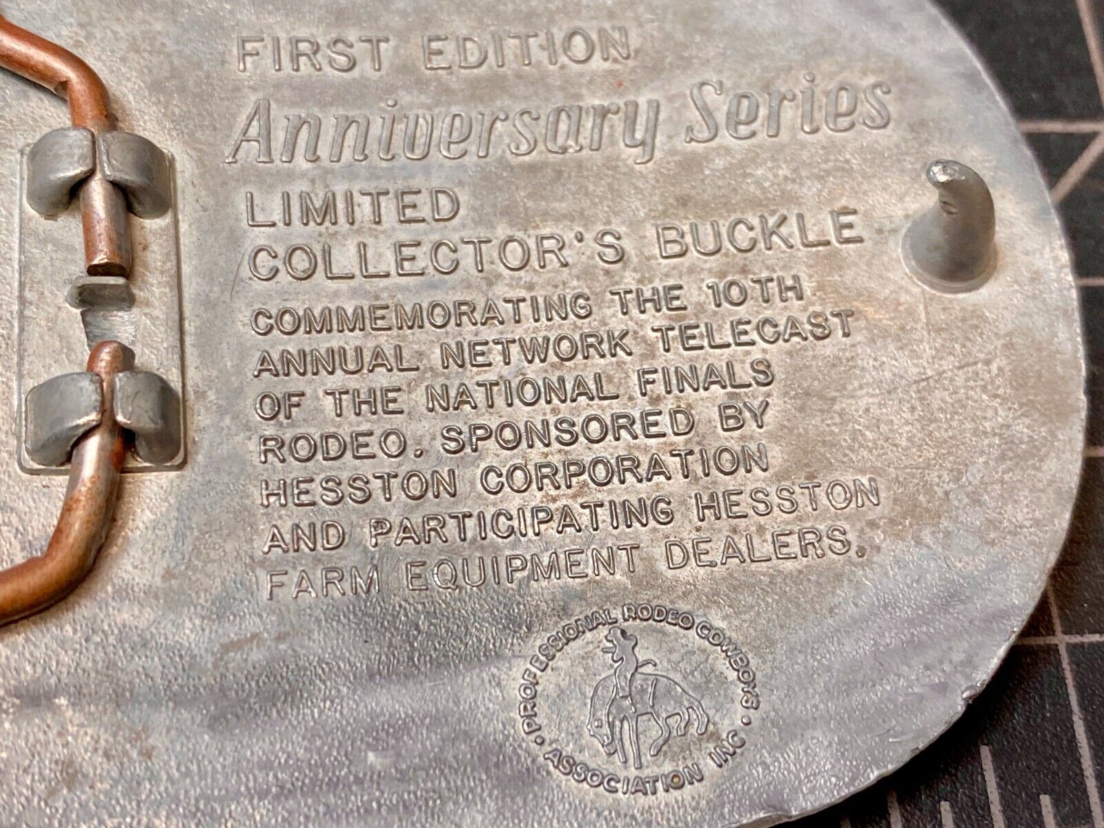 25Th Anniversary 1983 Vintage National Finals Rodeo Nfr Cowboys Belt Buckle