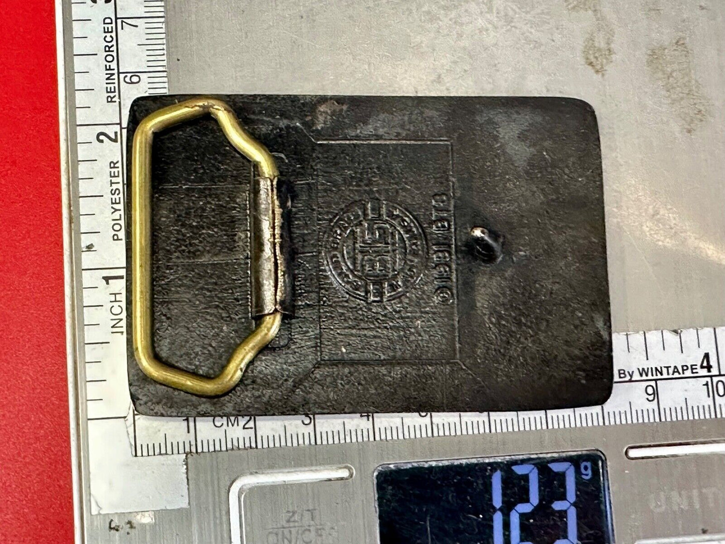 Union Pacific Railroad We can Handle it vintage Solid Brass Belt Buckle BTS