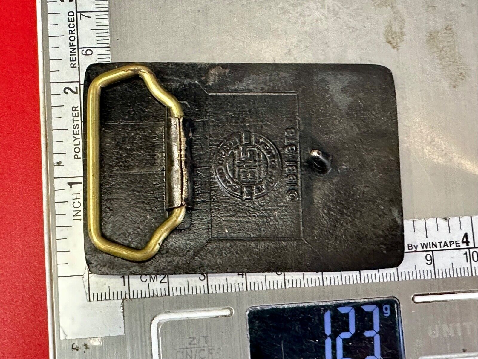 Union Pacific Railroad We can Handle it vintage Solid Brass Belt Buckle BTS