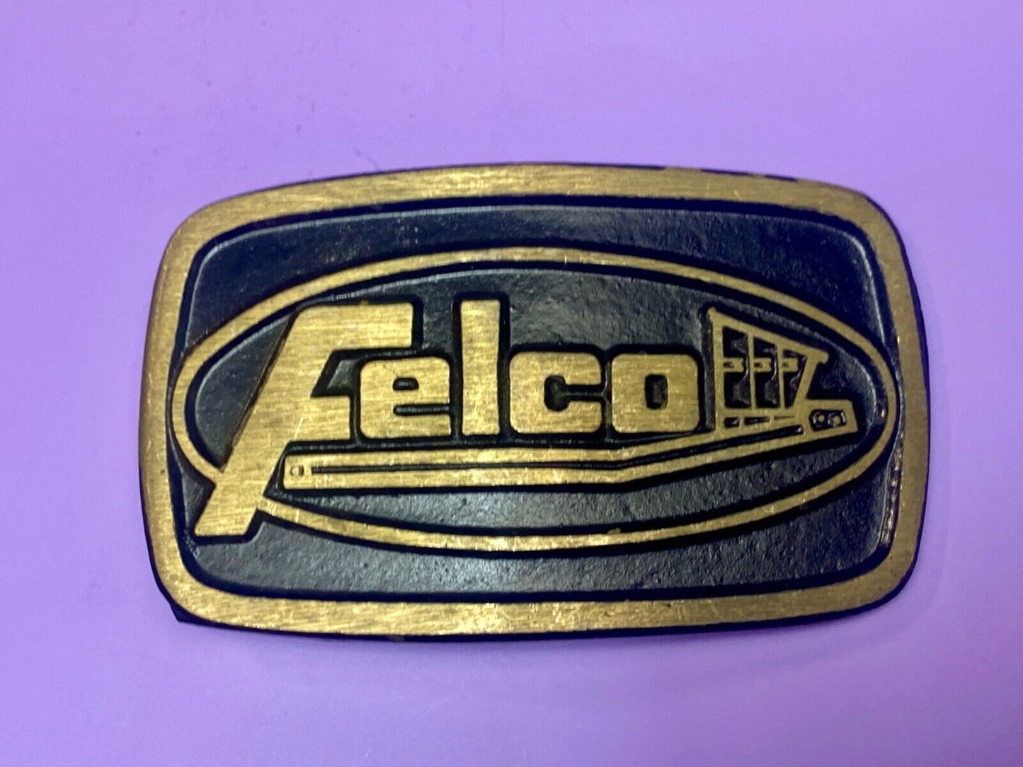 Vintage FELCO Excavator Attachments Heavy Machinery Coal Mining belt buckle