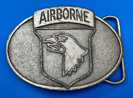 101st Airborne Division US Army Vintage Belt Buckle Appaloosa Trading Co P-133