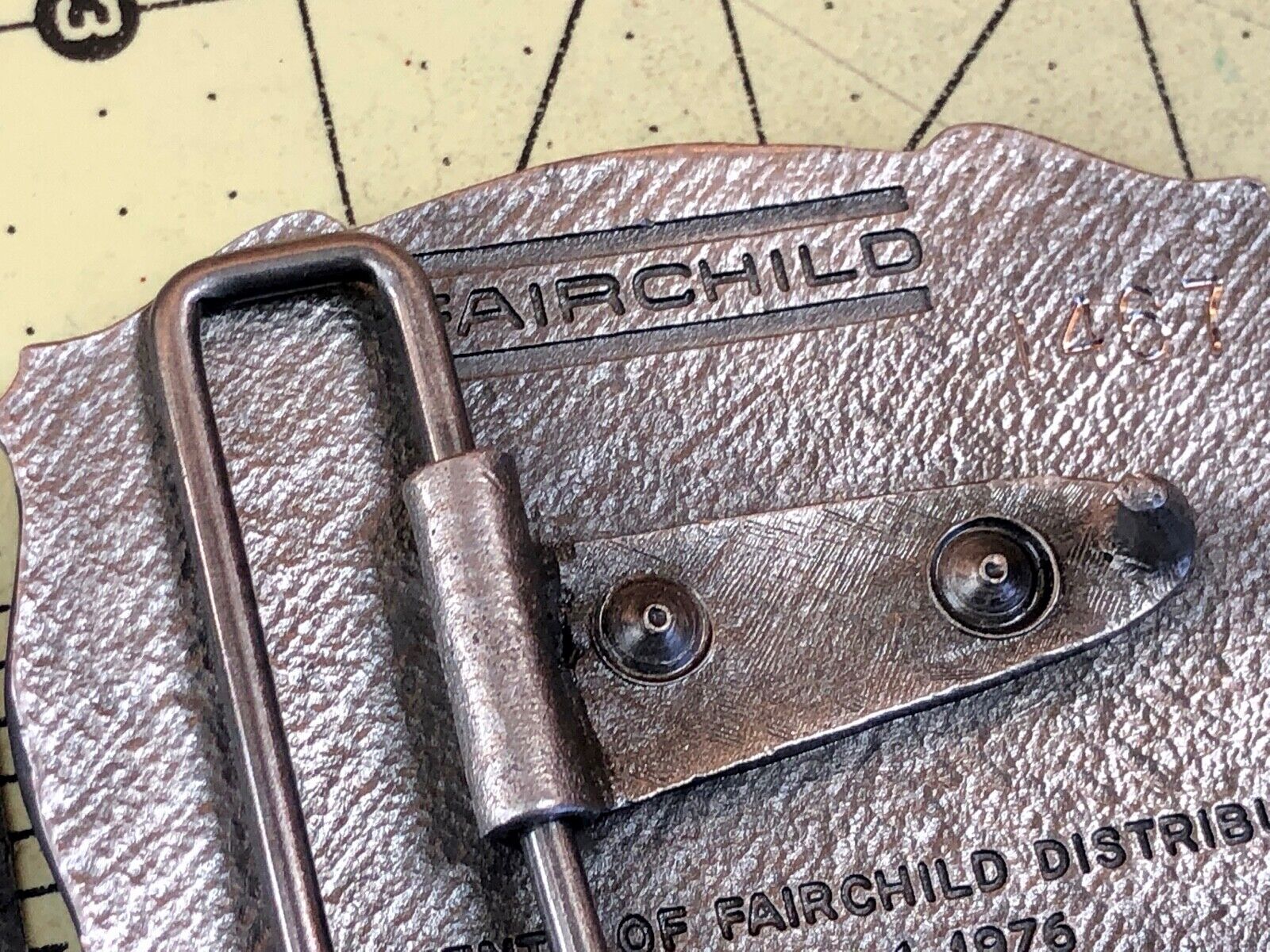 Vintage Fairchild Distribution belt buckle 