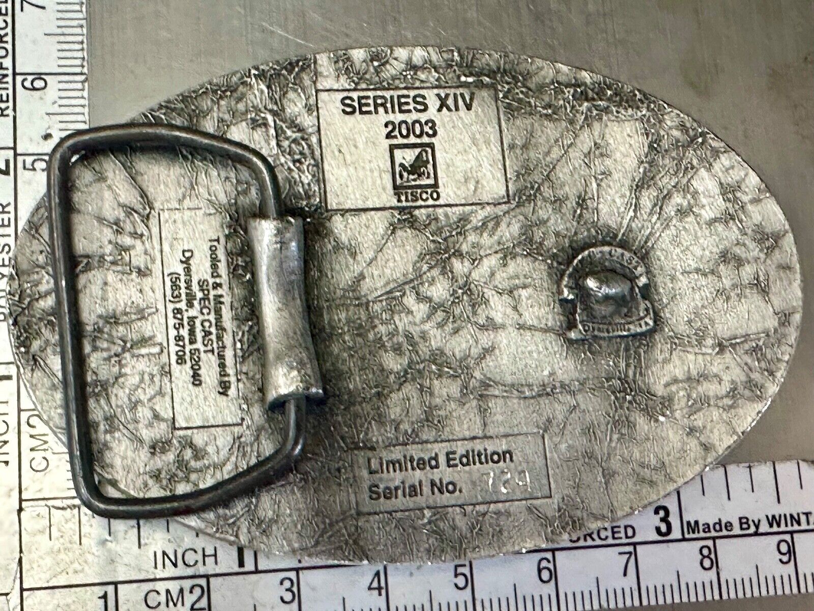 Tisco Farm Tractor Replacement Parts and Accessories vintage 2003 belt buckle