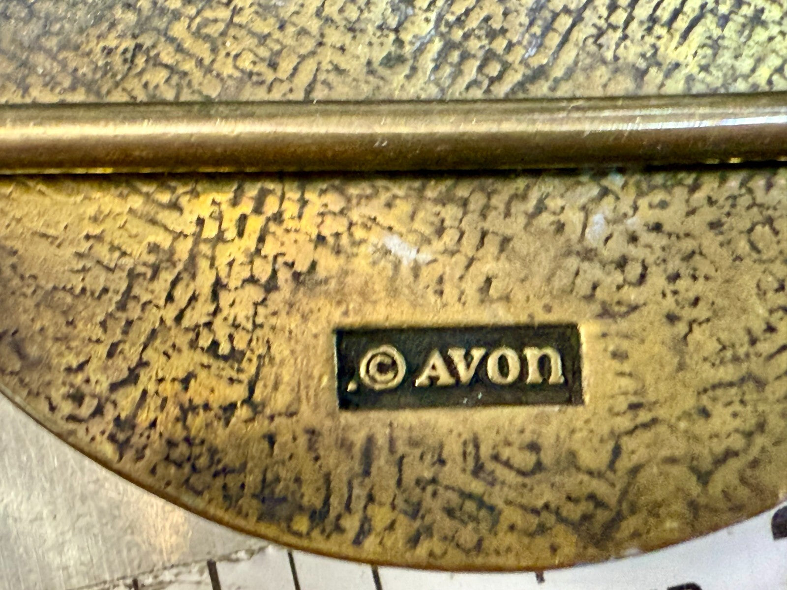 Vintage Avon Collectible Ford Model T Car Collectors Brass Tone Belt Buckle