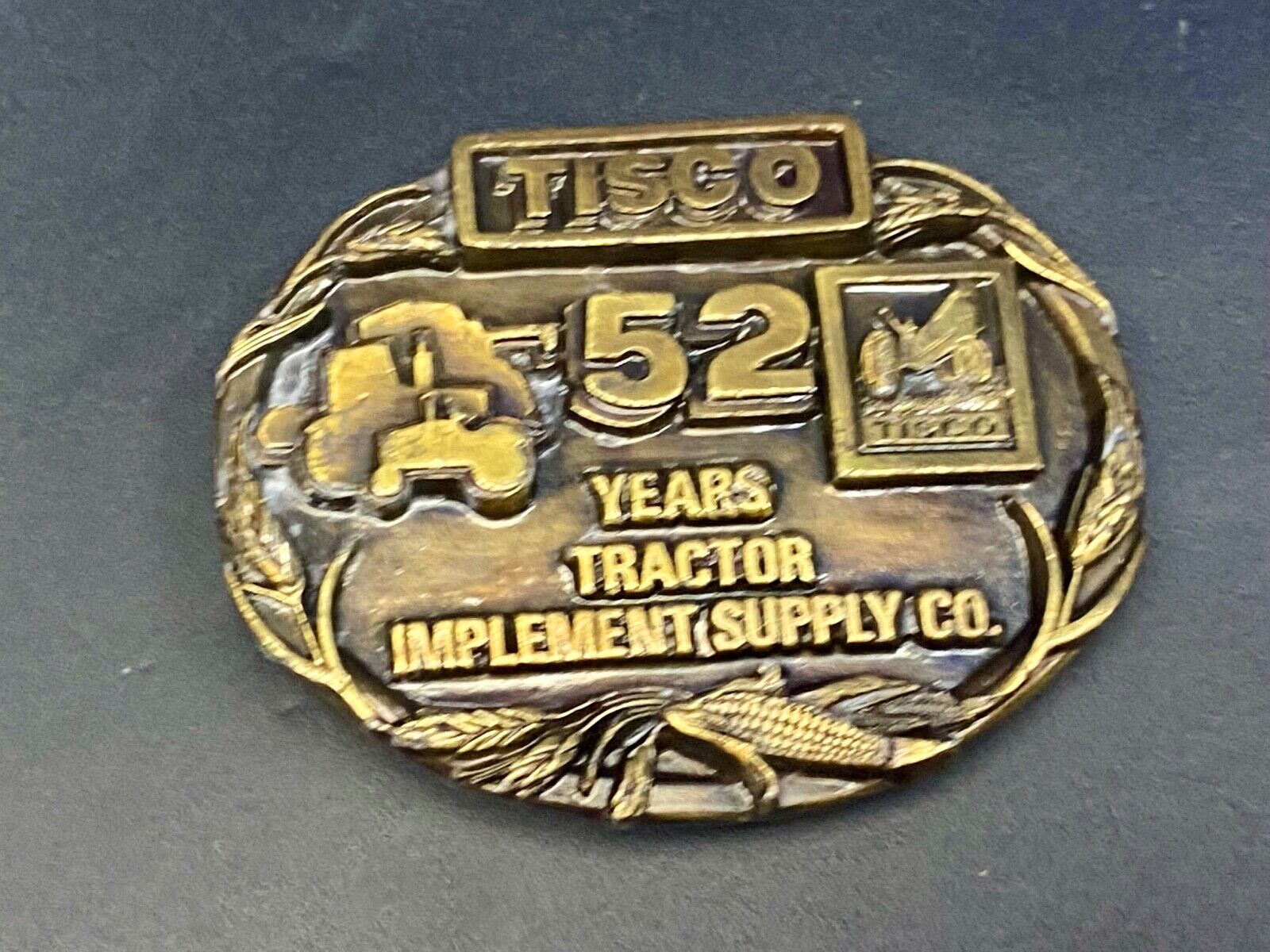 Tisco - Tractor Implement Supply Agriculture Farm Farming 52 Year Belt Buckle