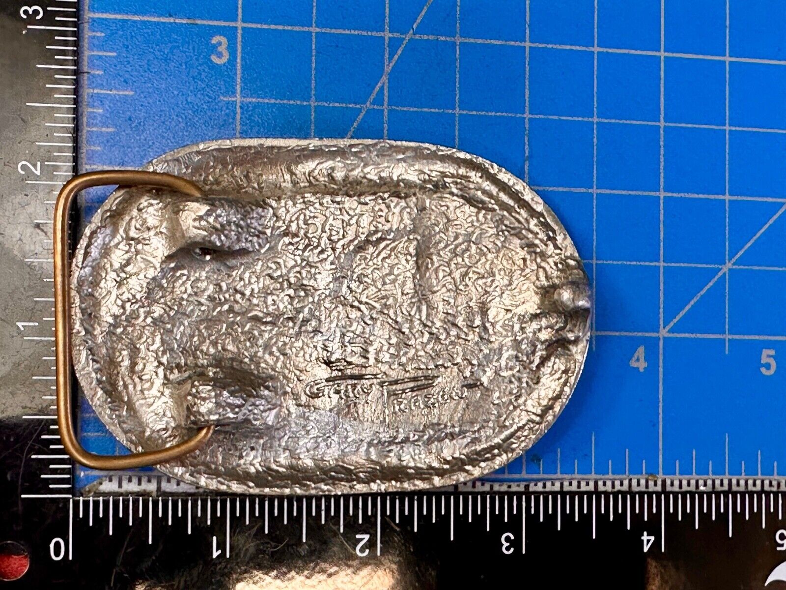 Utah Railway Co Vtg Train Railroad 83 Years - Gary Prazen Sculpture Belt Buckle