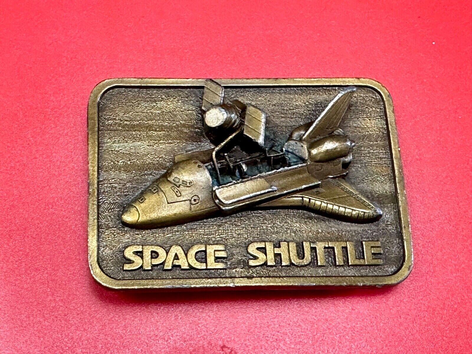 1980 Space Shuttle Belt Buckle 3D Open Payload Buckle Connection