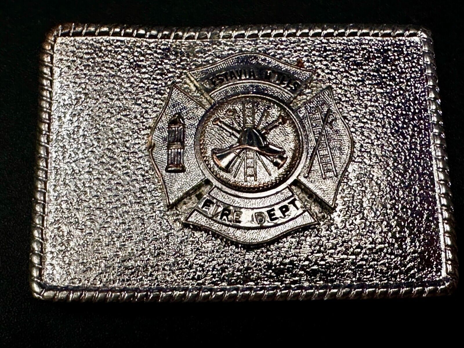 Vestavia Hills AL Department Fire Fighter Fireman Hook Fast Vintage Belt Buckle